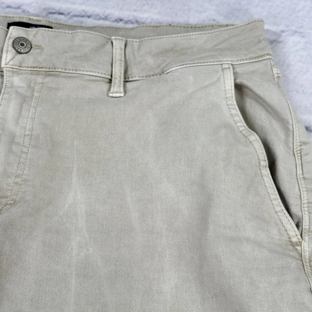 LuLaRoe Women's Utility Cargo Pants Size 32‎ 14-15 Khaki Soft Stretchy Twill